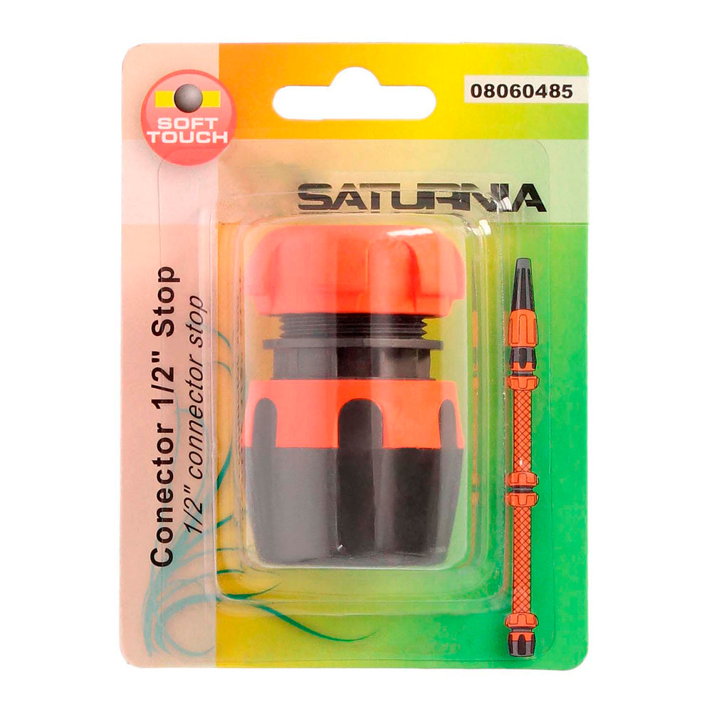 Conector manguera soft-touch 1/2 con stop