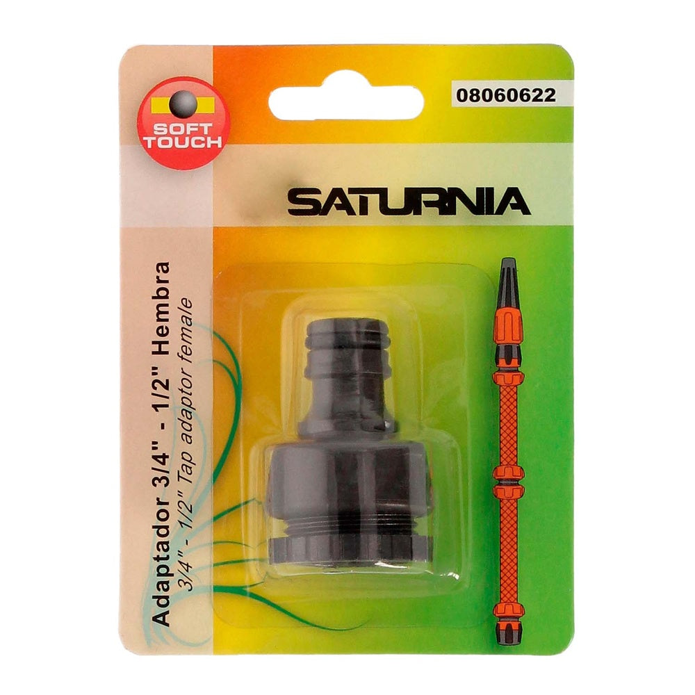 Adaptador manguera soft touch 3/4" - 1/2"