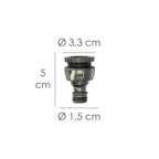Adaptador manguera soft touch 3/4" - 1/2"