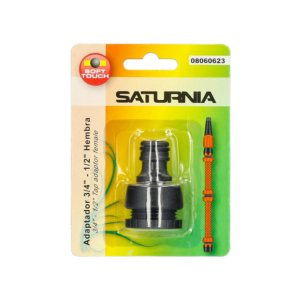 Adaptador manguera soft touch 3/4" - 1/2"