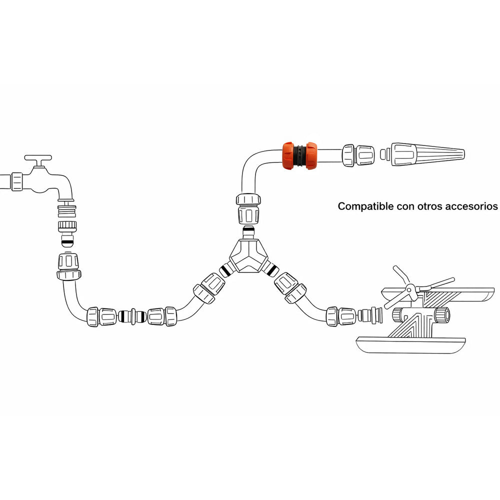Reparador manguera soft-touch 3/4"