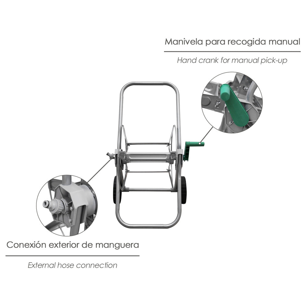 Hose cart steel 50 meters
