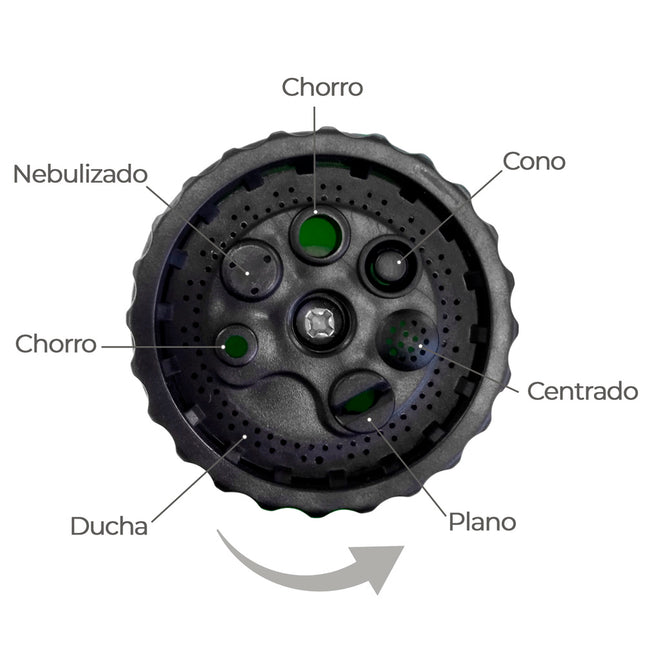 Portamangueras pared 10 metros con pistola