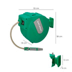 Enrolador automático de mangueira para jardim. Enrolador de mangueira automático, suporte de mangueira de jardim, mangueira de 20 metros