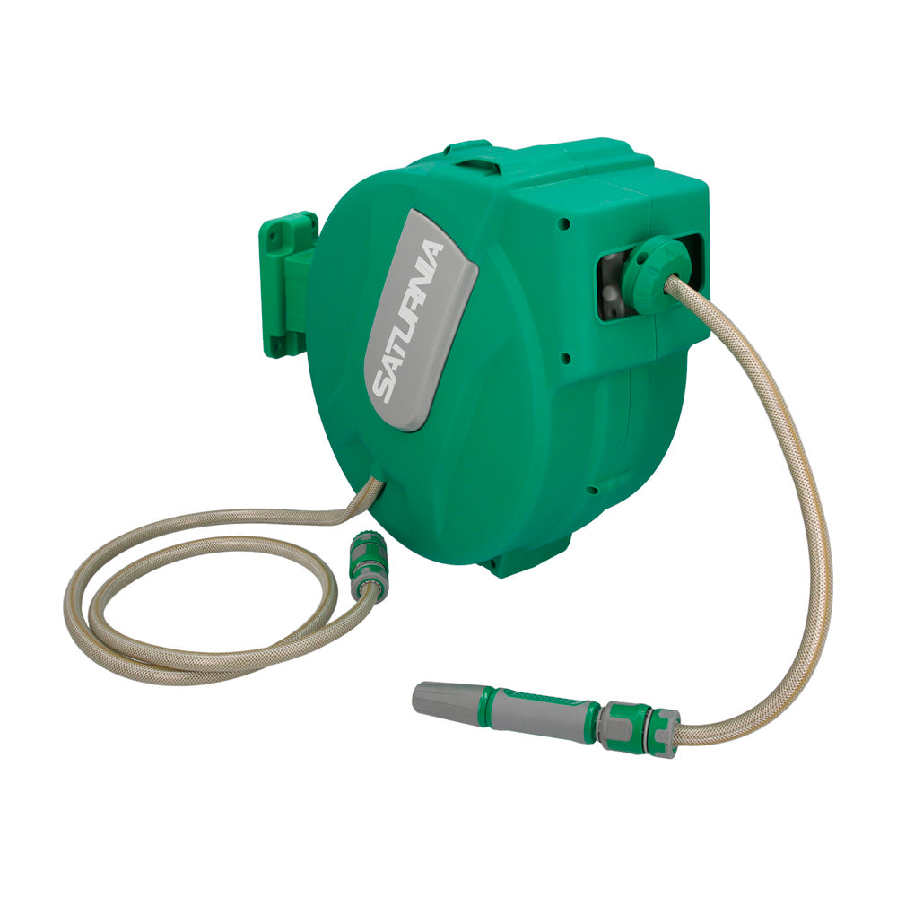Automatic garden hose reel. Automatic hose retriever, garden hose holder 20-meter hose