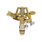 Aspersor riego regulable metalico sectorial toma 1/2" fabricado en zinc, riego de jardines / cesped