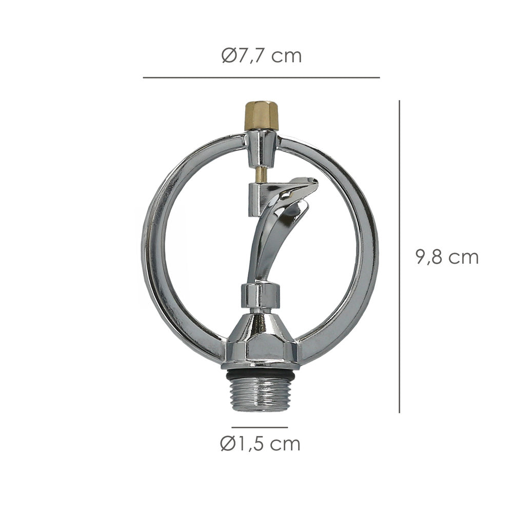 Aspersor  aluminio rotativo