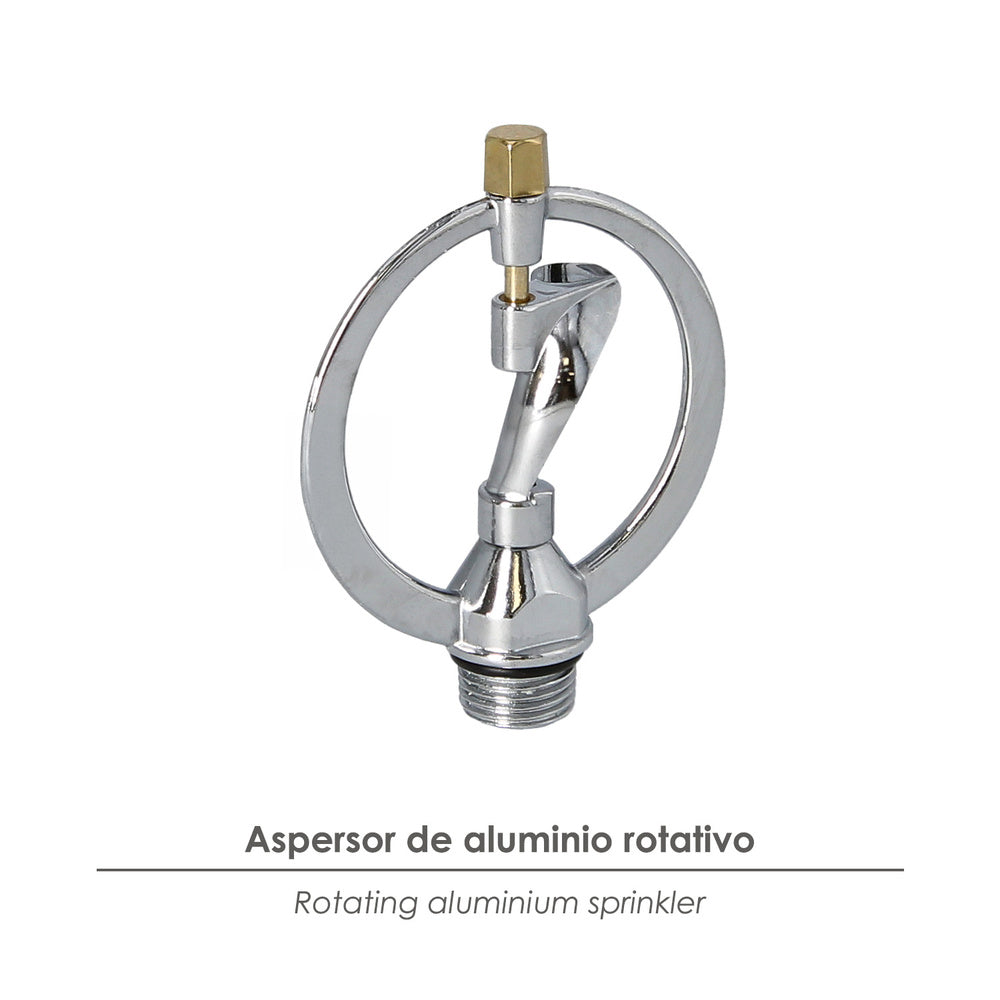 Aspersor  aluminio rotativo