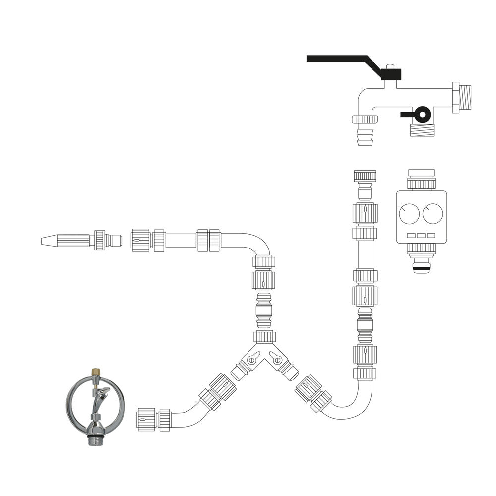 Aluminum rotating sprinkler