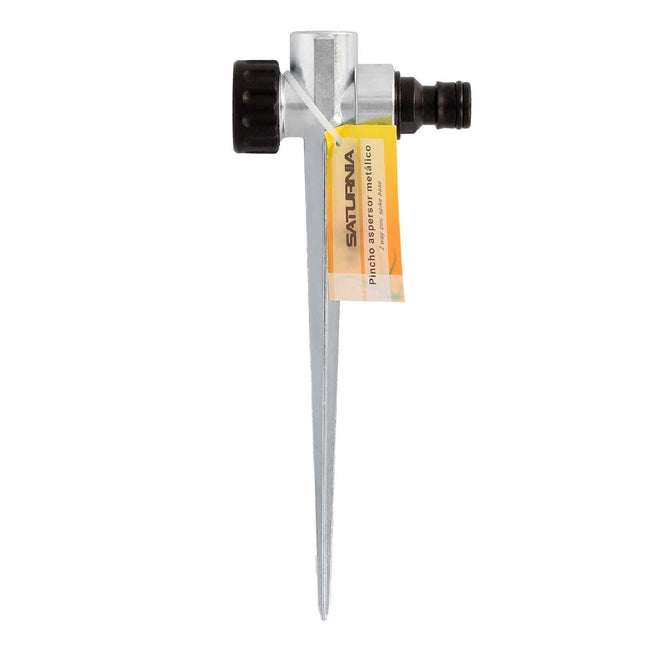 Pincho para aspersor metálico saturnia con racord manguera
