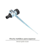 Pincho para aspersor metálico saturnia con racord manguera