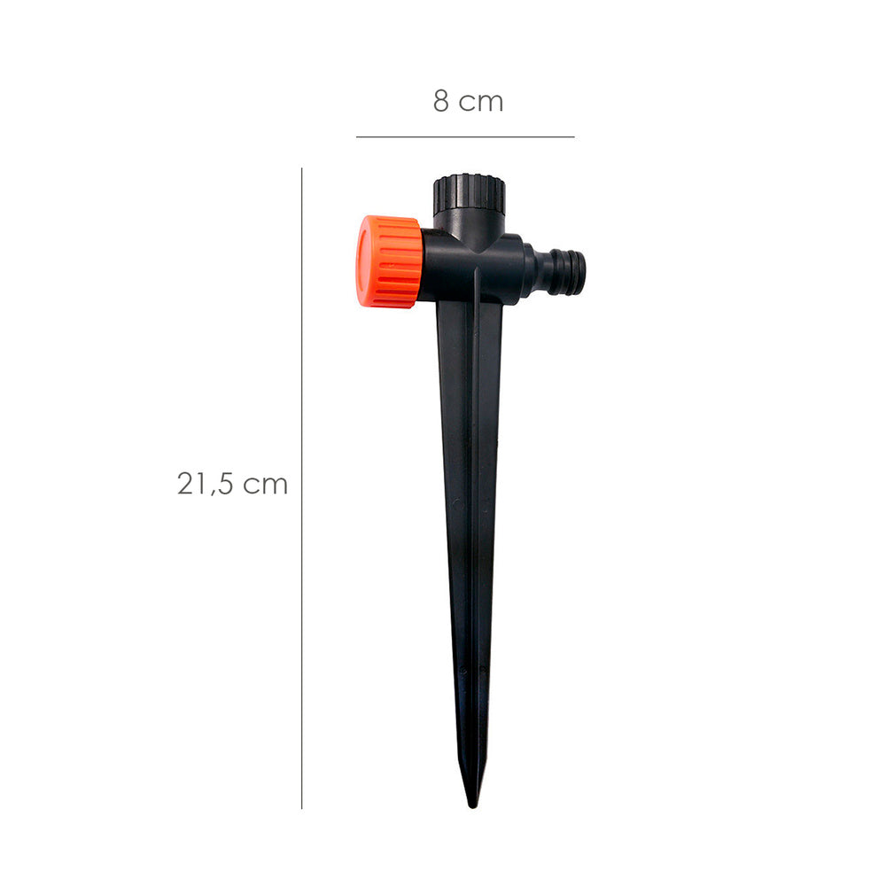 Plastic Saturnia sprinkler spike with hose connector