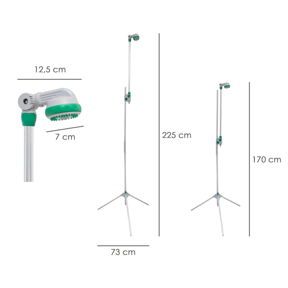 Portable garden shower with tripod