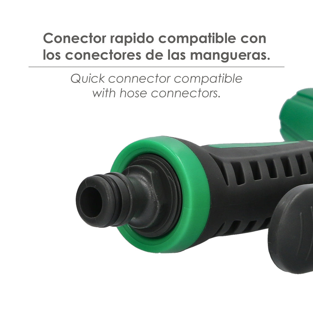 Pistola riego manguera metal plus regulable