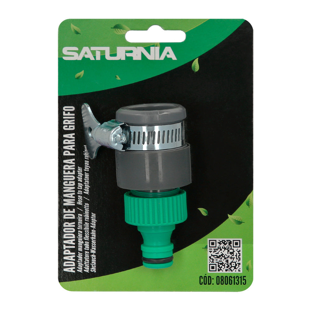 Plastic hose adapter for faucet blister