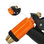 Pistola riego manguera metal soft-touch regulable