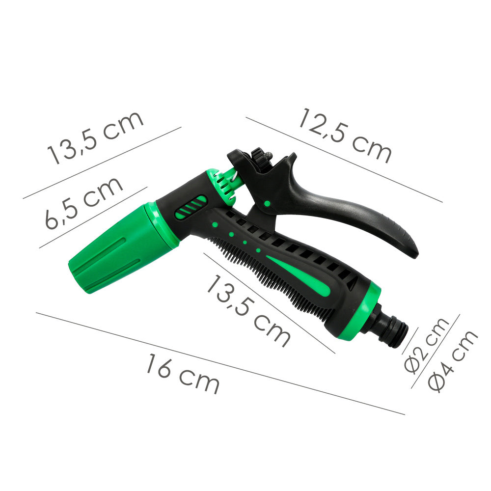 Pistola riego manguera regulable