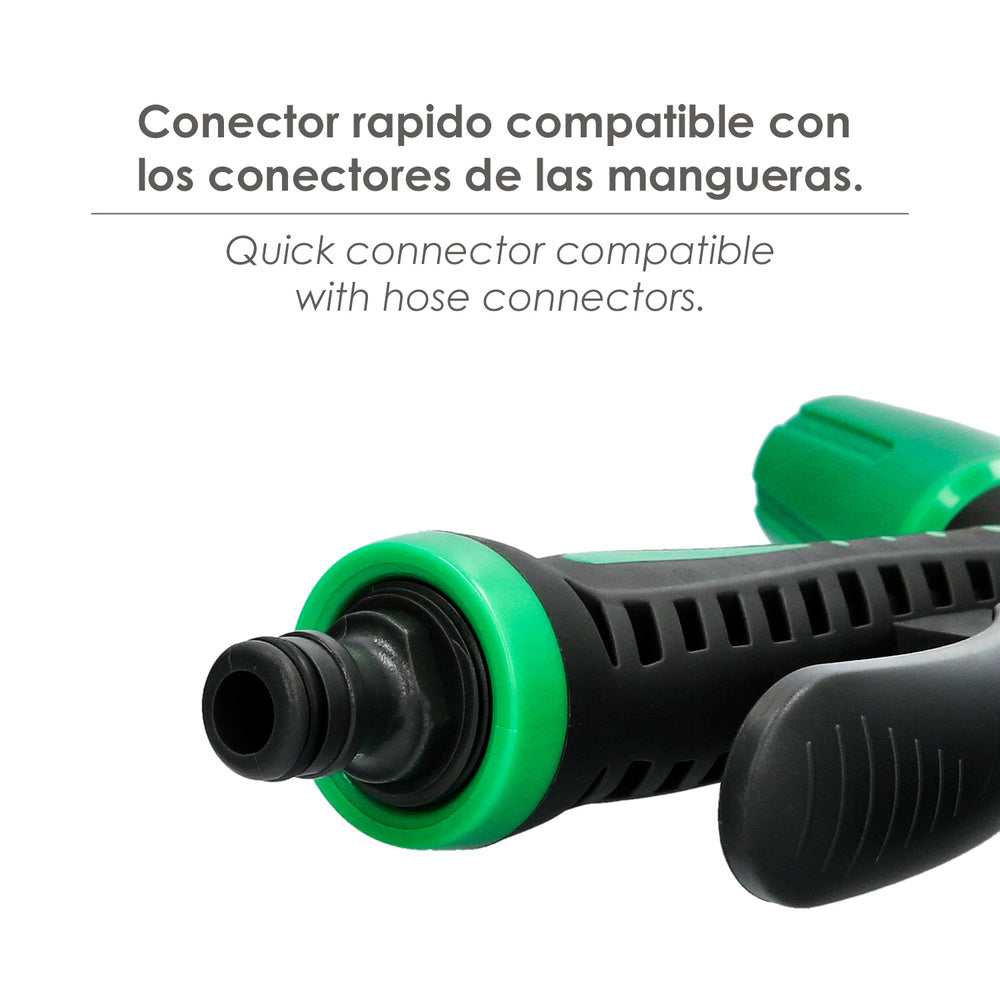 Pistola riego manguera regulable