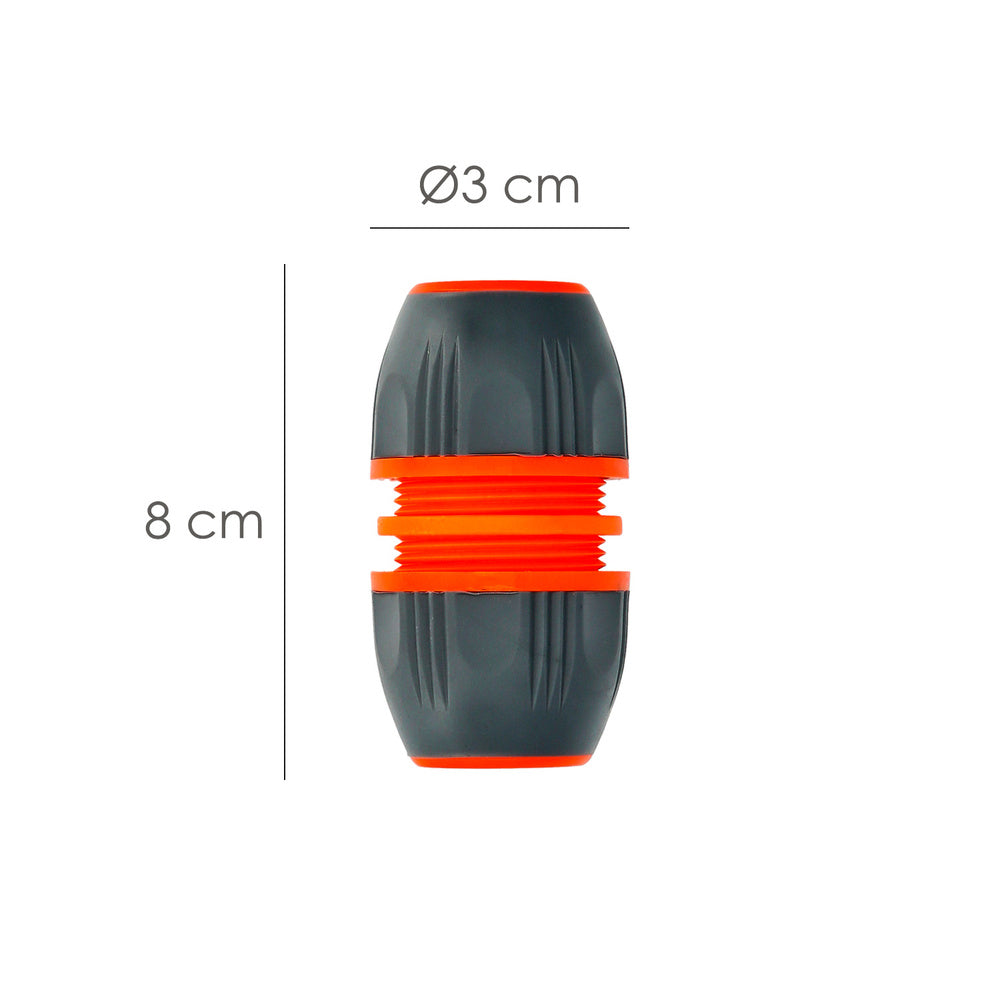 Universal hose repairer 1/2", 5/8" and 3/4". Easy to use, soft touch plastic.