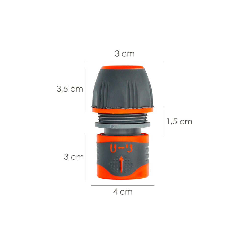 Universal plastic hose connector 1/2" 5/8" 3/4"