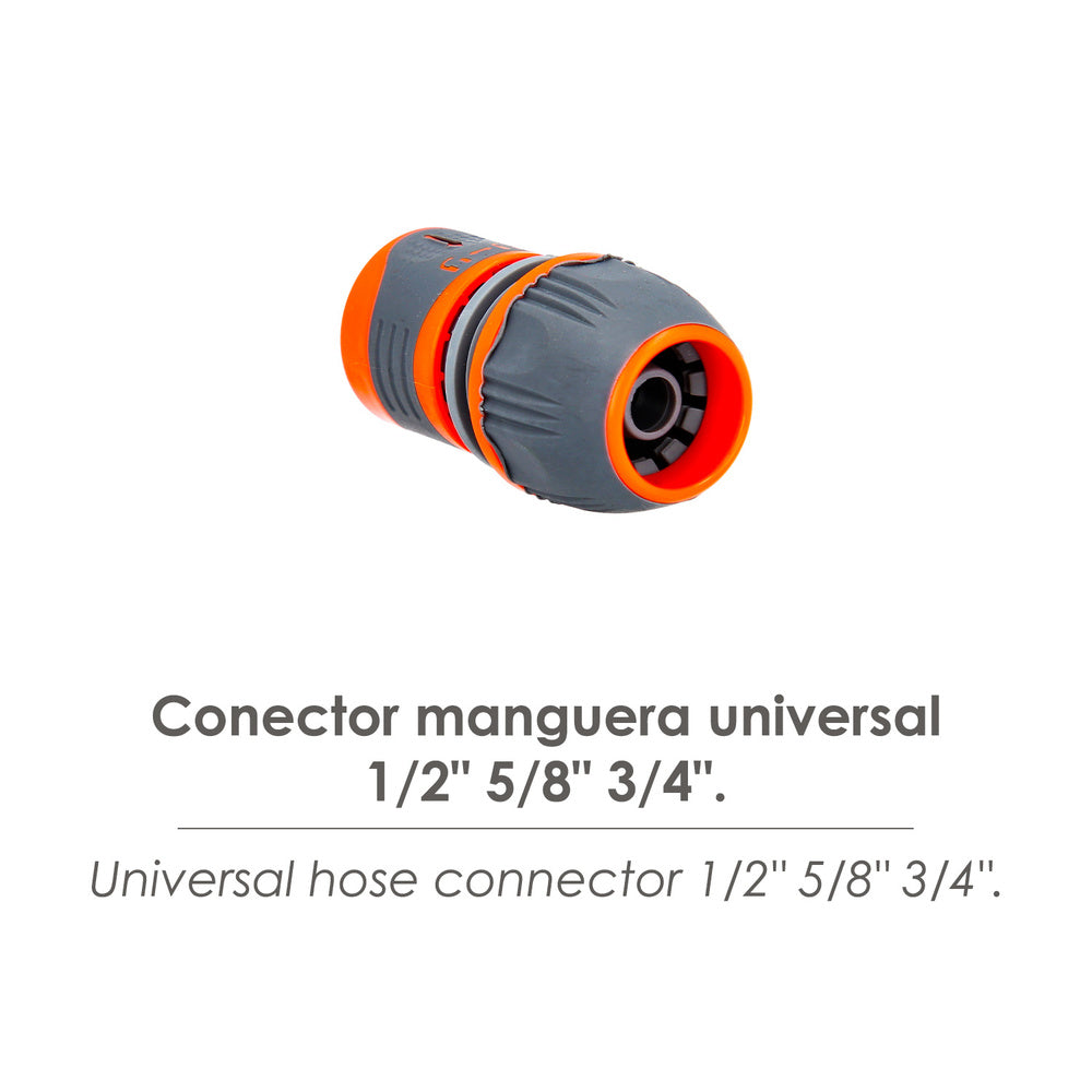 Universal plastic hose connector 1/2" 5/8" 3/4"