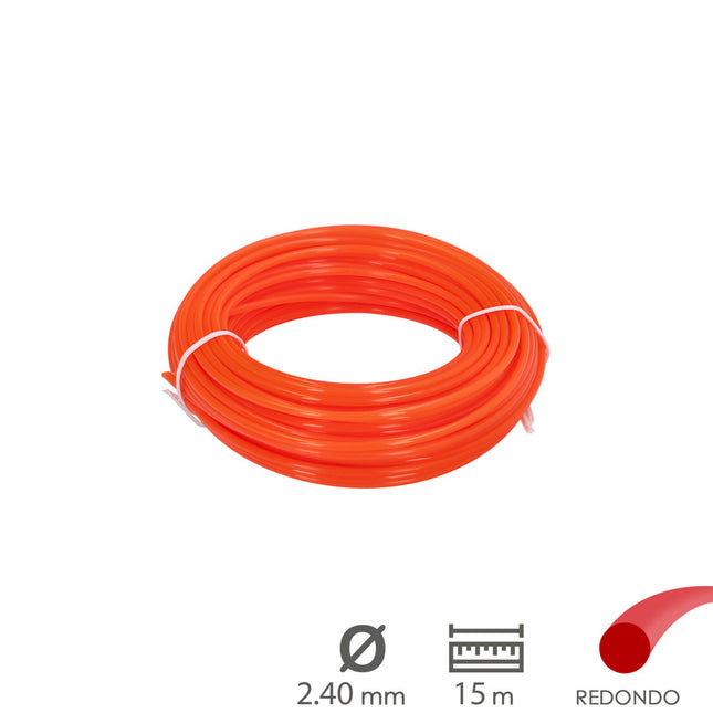 Hilo nylon redondo 2,4mm (rollo 15mt.)