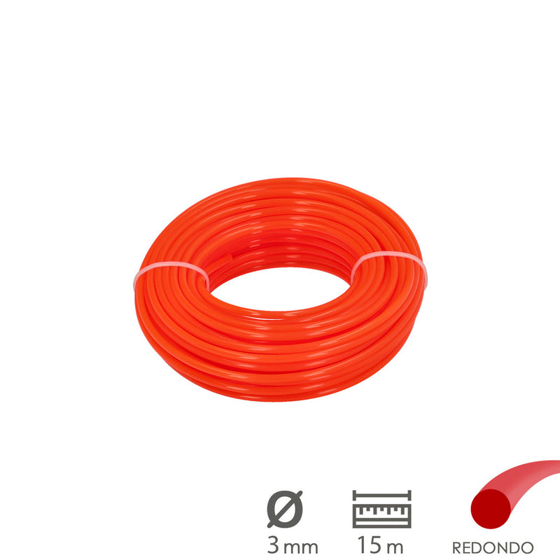 Hilo nylon redondo 3,0mm (rollo 15mt.)