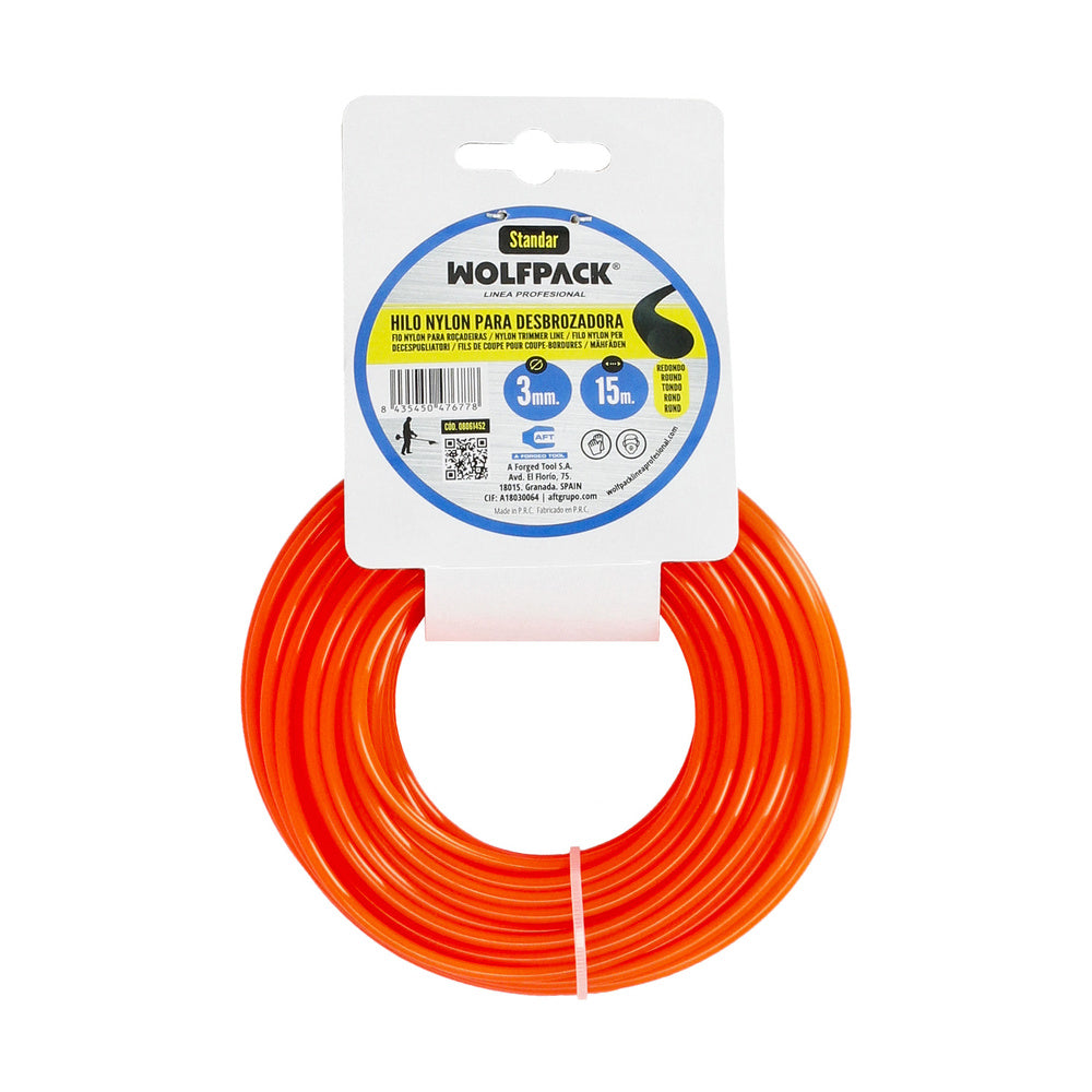 Round nylon line 3.0mm (15m roll)