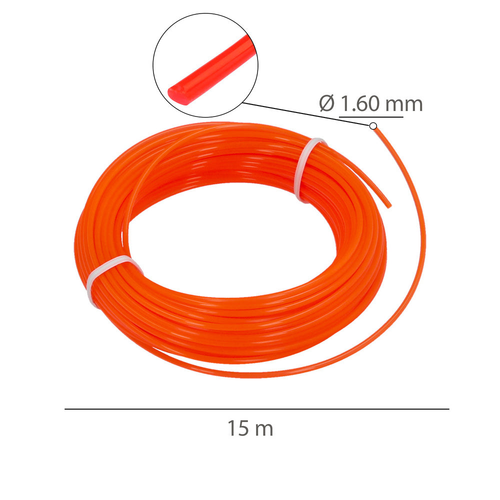 Round nylon string 1.6mm (15m roll)
