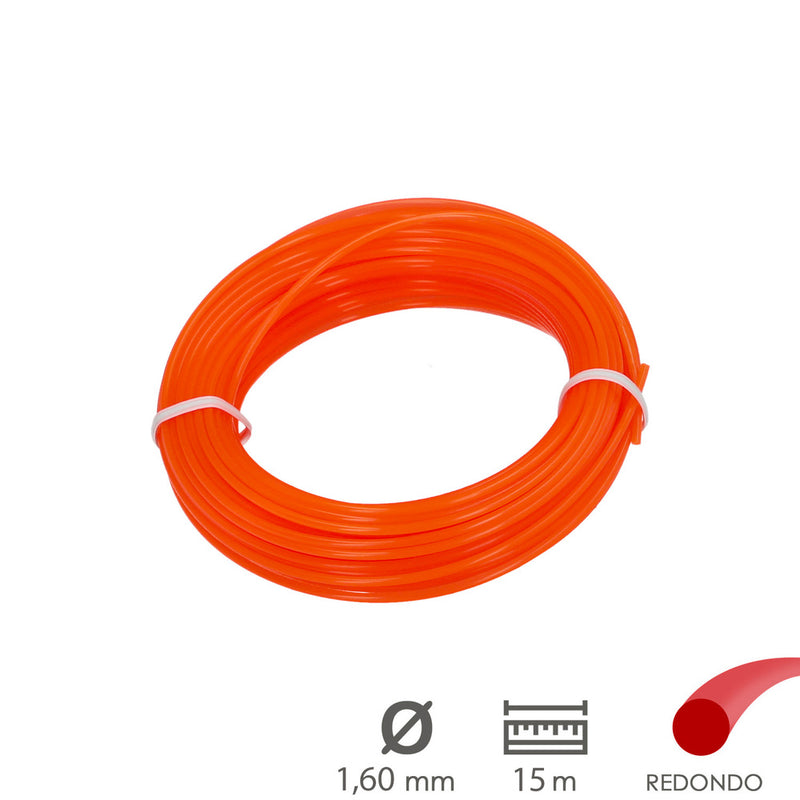 Hilo nylon redondo 1,6mm (rollo 15mt.)