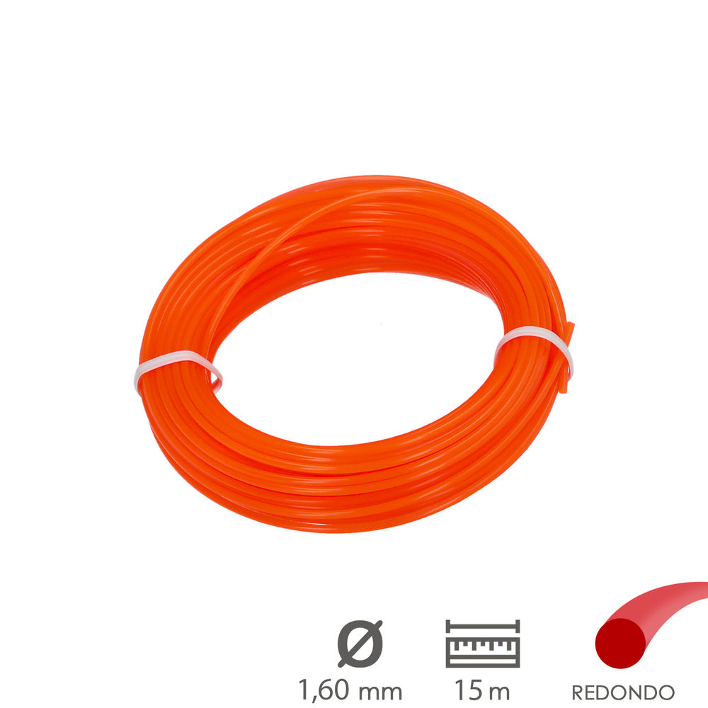 Round nylon string 1.6mm (15m roll)
