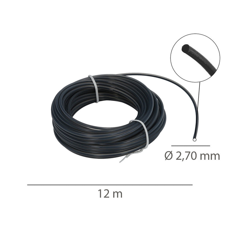 Hilo nylon redondo profesional 2,7mm (12mt)