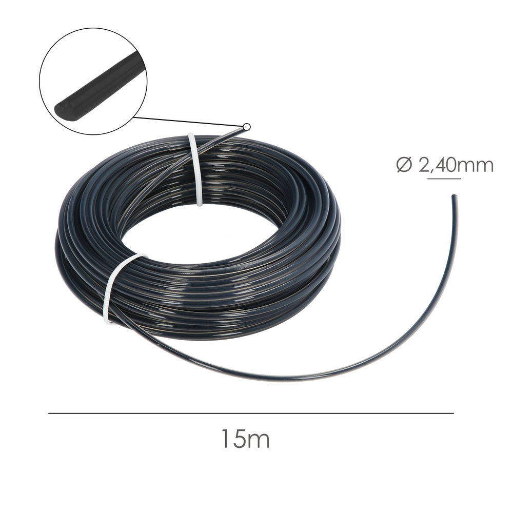 Professional round nylon line ø 2.4 mm roll 15 meters