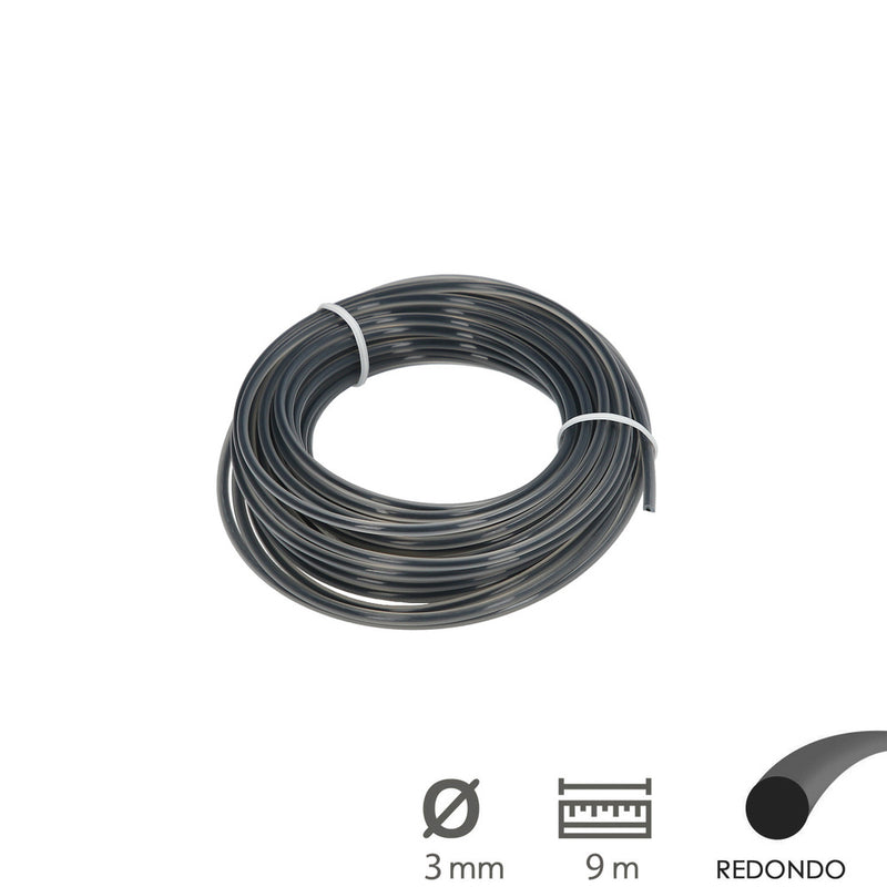 Hilo nylon redondo profesional 3,0mm (rollo 9mt.)