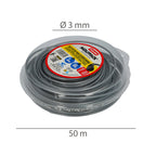 Professional round nylon/aluminum line 3.0mm (50m roll)
