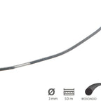 Professional round nylon/aluminum line 3.0mm (50m roll)