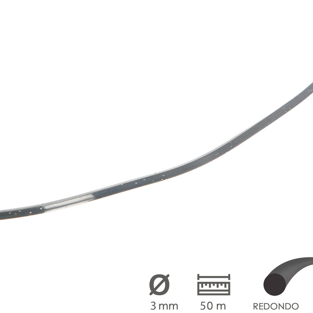 Professional round nylon/aluminum line 3.0mm (50m roll)