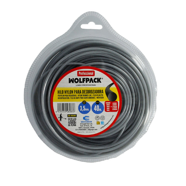 Hilo nylon/alum.redondo prof 3,5mm (40m)