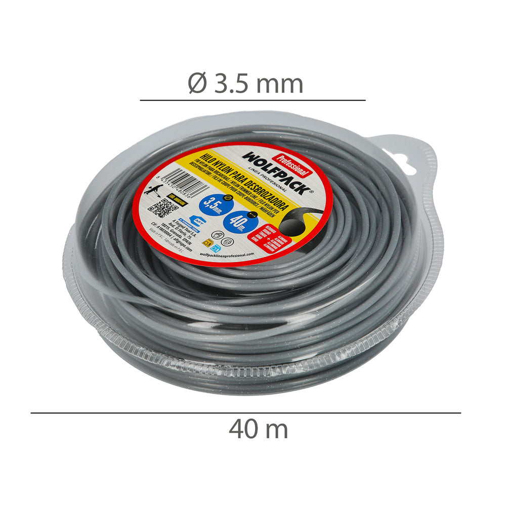 Nylon/Aluminium Round Professional Trimmer Line 3.5mm (40m)