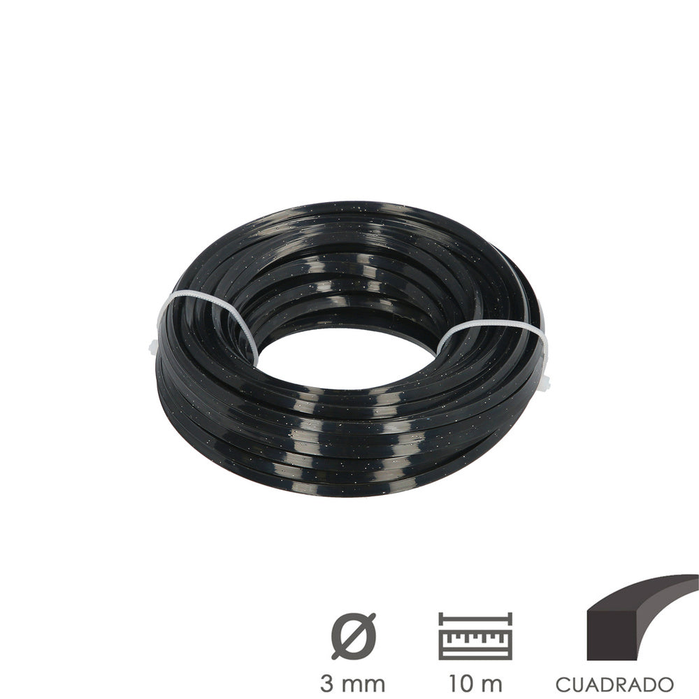 Professional square nylon/aluminum line 3.5mm (10m roll)