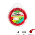 Professional round nylon strimmer line ø 2.7 mm, 12-meter roll. Nylon line for strimmers to cut grass, garden, and weeds.