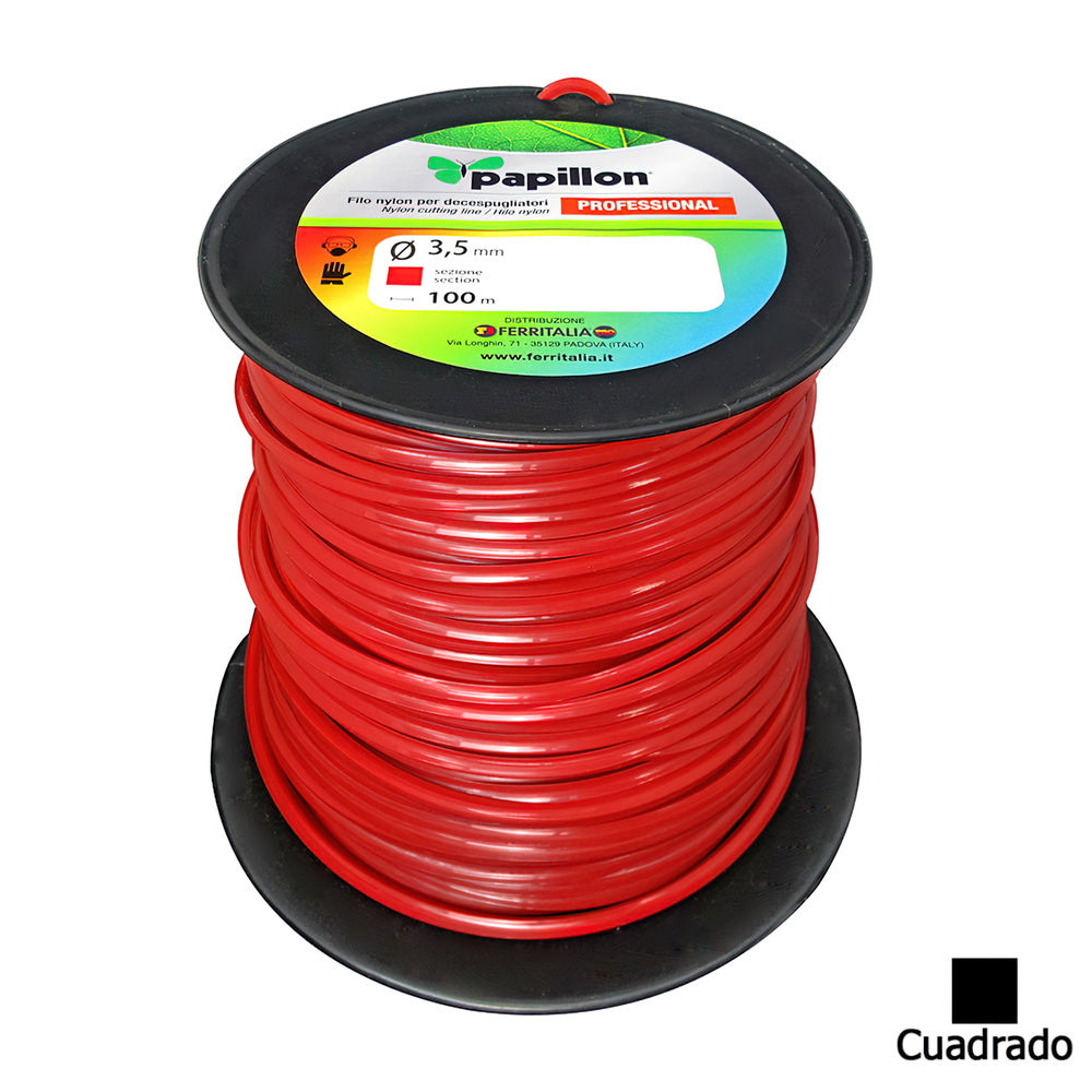 Professional square nylon line ø 3.5mm (100-meter spool)