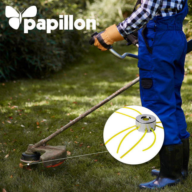 Hilo nylon desbrozadoras cuadrado dentado profesional ø 3,0 mm. rollo 12 metros. hilo nylon corte desbrozadores hierba,