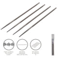 Limas de corrente para motosserra 200 x ø 4.8 mm 0.325" (pack 4 peças)