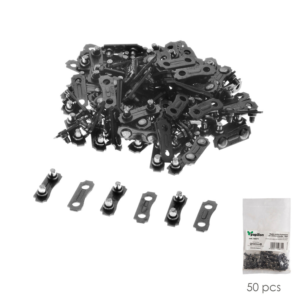 Eslabones unión cadenas motosierra (pack 50 piezas)