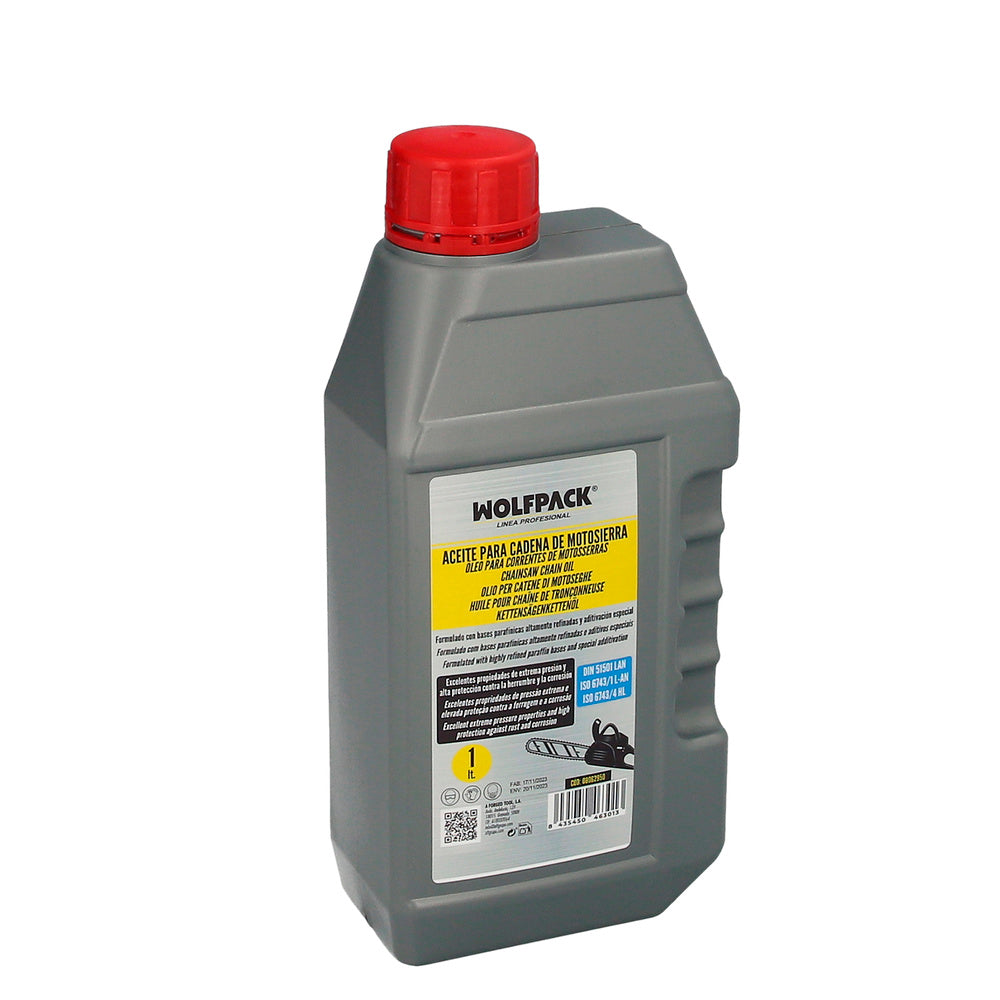 Óleo para corrente e sabre de motosserra, 1 litro, massa lubrificante para corrente de motosserra, lubrificante para corrente de motosserra