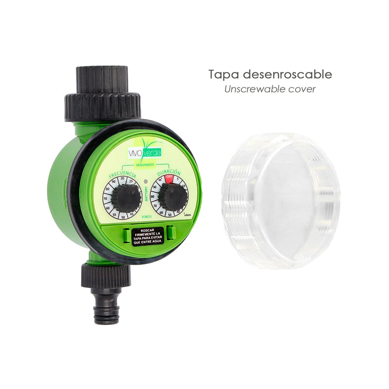 Programador nebulizacion / riego jardín, analogico grifos 3/4"