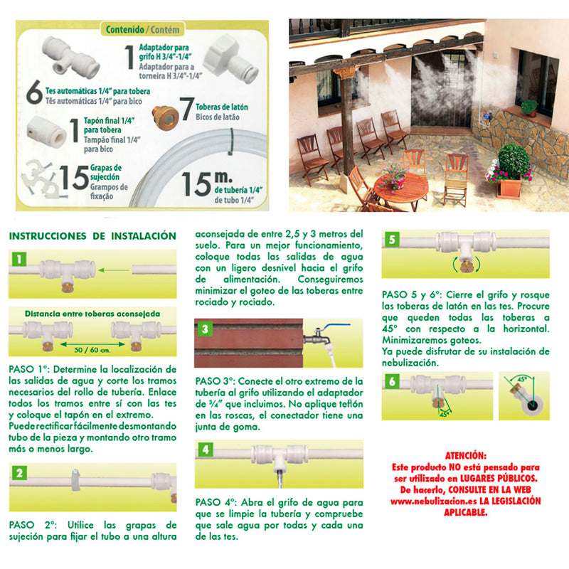 Kit nebulizacion