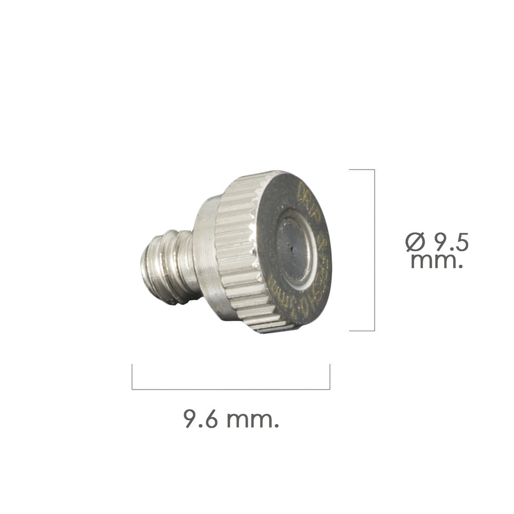 Brass nozzle for misting tee