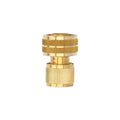 Conector manguera con función stop fabricado en latón  3/4" hembra, adaptador grifo, conector grifo a conector rapido